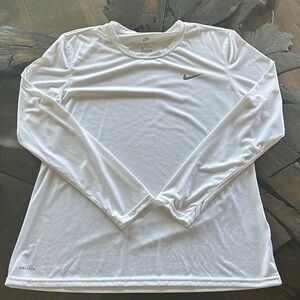 Men’s Nike White Dri-FIT Long Sleeve Top